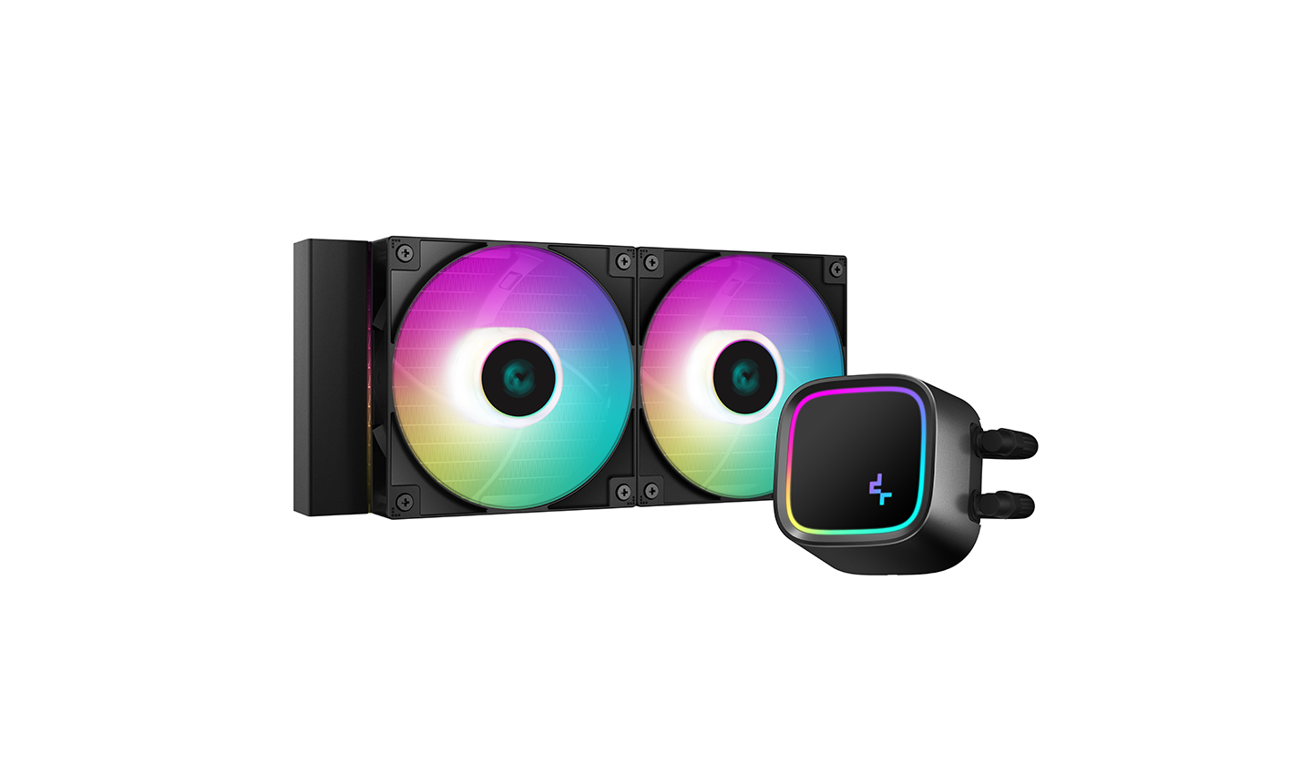 

Жидкостное охлаждение Deepcool LE520 для Socket 115x/1200/1700/AM5/AM4, 250 Вт, 2x120 мм, ARGB (R-LE520-BKAMMN-G-1), LE520