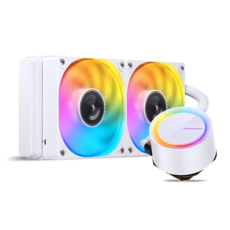 

Жидкостное охлаждение JONSBO TG-240 для Socket 115x/2011/2011-3/1200/1700/AM5/AM4, 260 Вт, 2x120 мм, ARGB (JB_TG-240_ARGB_White), TG-240