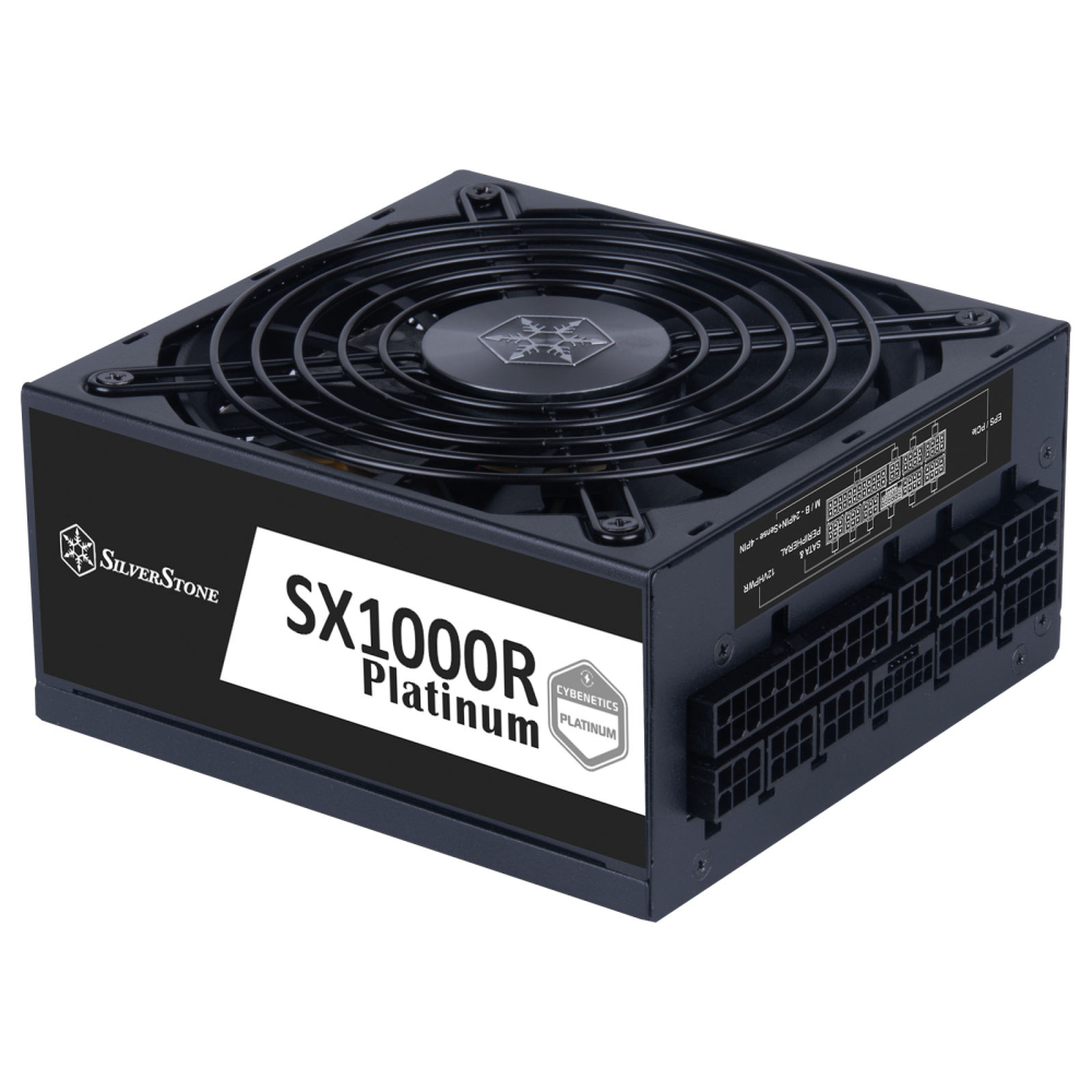 

Блок питания 1 кВт SFX-L SilverStone SX1000R, 120 мм, 80 Plus Platinum, Retail (SST-SX1000R-PL), SX1000R