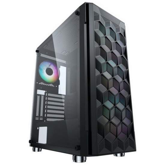 Корпус ACD Citadel 103, ATX, Midi-Tower, USB 3.0, RGB подсветка, черный, без БП (AH-TC3GA-0000) - фото 1