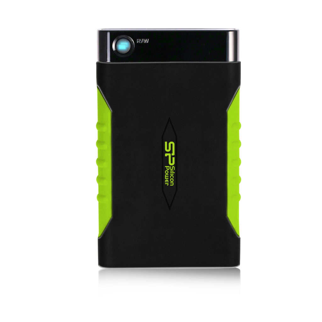 

Внешний жесткий диск (HDD) Silicon Power 1Tb Armor A15, 2.5", USB 3.0, черный/зеленый (SP010TBPHDA15S3K)