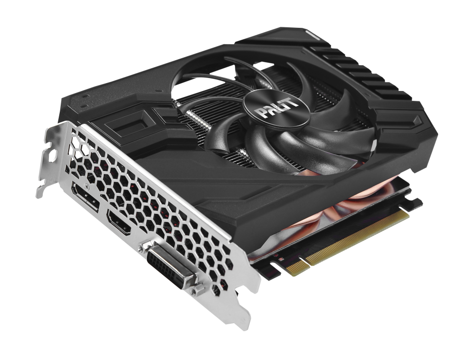 Видеокарта Palit NVIDIA GeForce GTX 1660 SUPER StormX, 6Gb DDR6, 192 бит, PCI-E, HDMI, DP, Bulk (NE6166S018J9-161F) б/у, после ремонта, следы эксплуатации, без комплекта