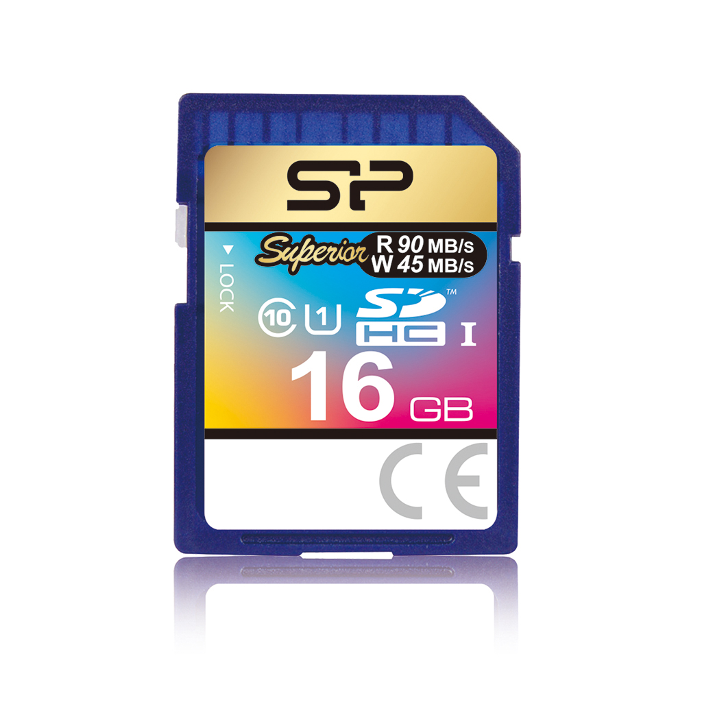 Карта памяти 16Gb SDHC Silicon Power Class 10 UHS-I без адаптера (SP016GbSDHCU1V10)