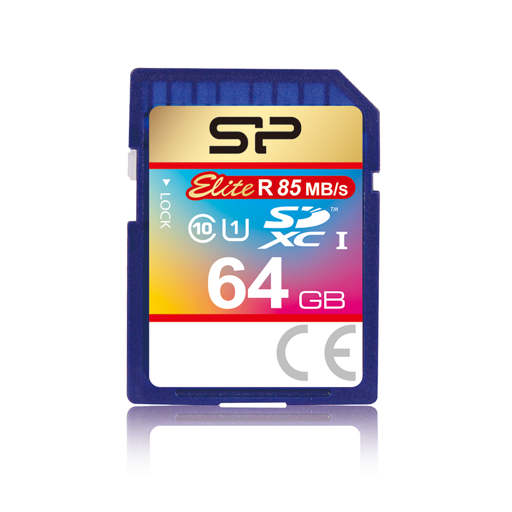 Карта памяти SDXC Silicon Power 64Gb Class 10 UHS-I U1
