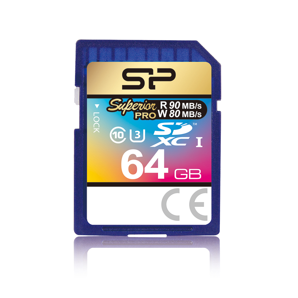 Карта памяти 64Gb SDXC Silicon Power Class 10 UHS-I U3 (SP064GBSDXCU3V10)