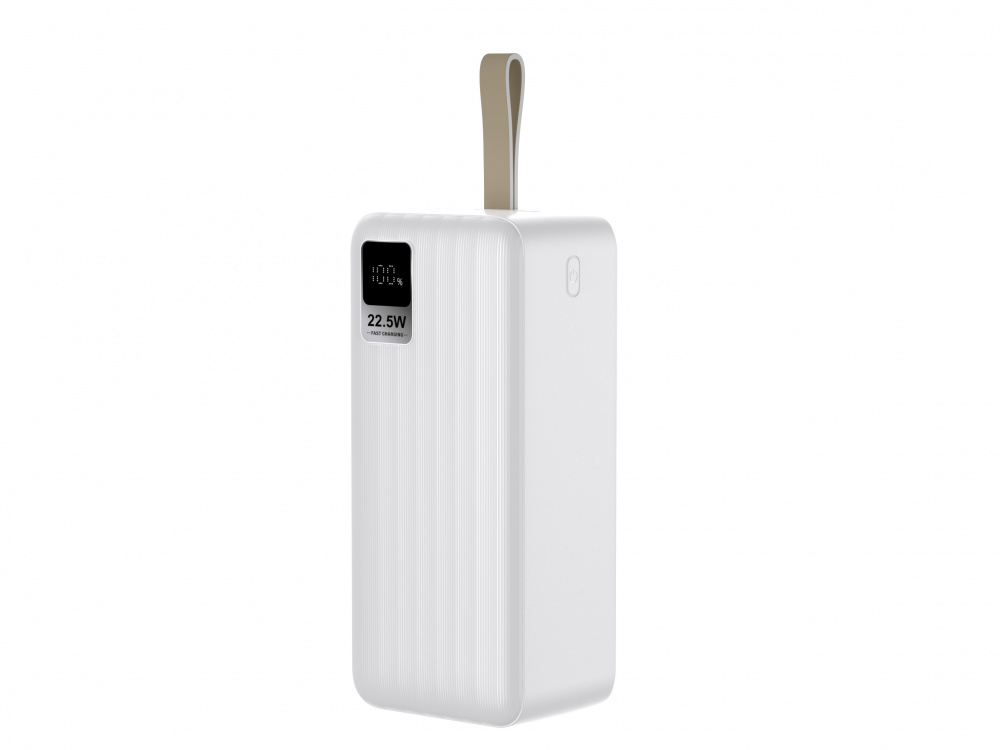 

Портативный аккумулятор (Powerbank) Perfeo Waterfall, 40 А·ч, 2xUSB, 5А, Type-C, QC, PD, белый (PF_D0183), Waterfall