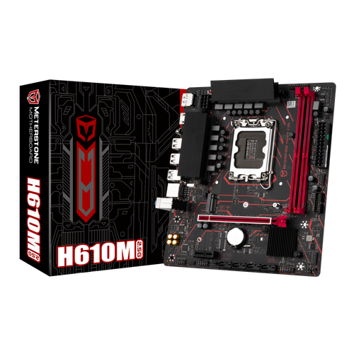 

Материнская плата MaxSun Meterstone H610M 2.5G, Socket1700, Intel H610, 2xDDR4, PCI-Ex16, 4SATA3, 5.1-ch, 2.5GLAN, 4 USB 3.2, HDMI, DP, mATX, Retail, Meterstone H610M 2.5G