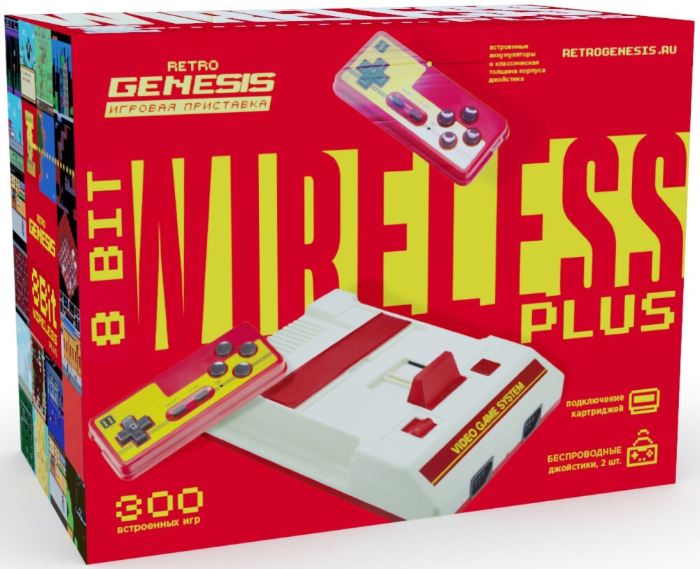 Игровая приставка Retro Genesis 8 Bit Wireless Plus, 1227182 купить по цене  2350 руб в Новосибирске в интернет-магазине e2e4