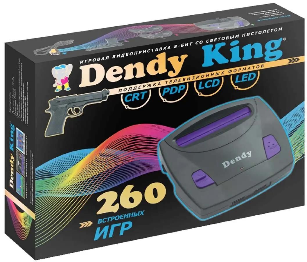 

Игровая приставка Dendy King, черный + 260 игр, King