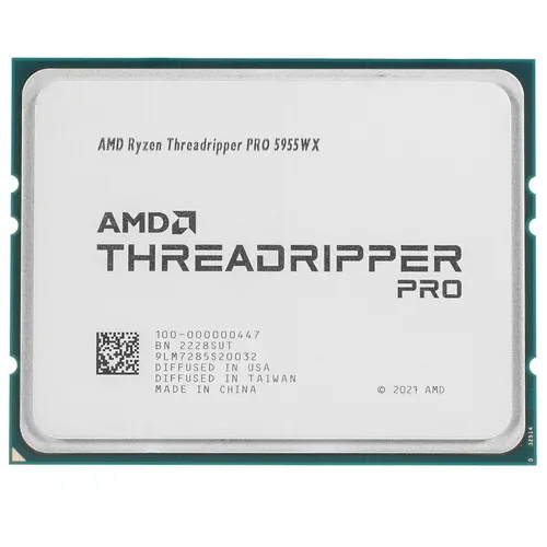 Процессор Ryzen Threadripper PRO-5955WX Castle Peak, 16C/32T, 4000MHz 64Mb TDP-280 Вт sWRX8 tray (OEM) (100-000000447)