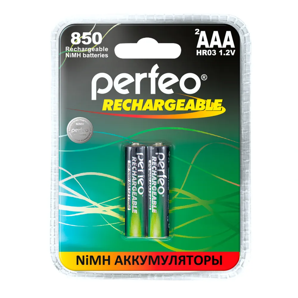 Аккумулятор PERFEO AAA850mAh/2BL, AAA, 1.2V 850 мА·ч, 2 шт. (PF_AAA850/2BL_PL)