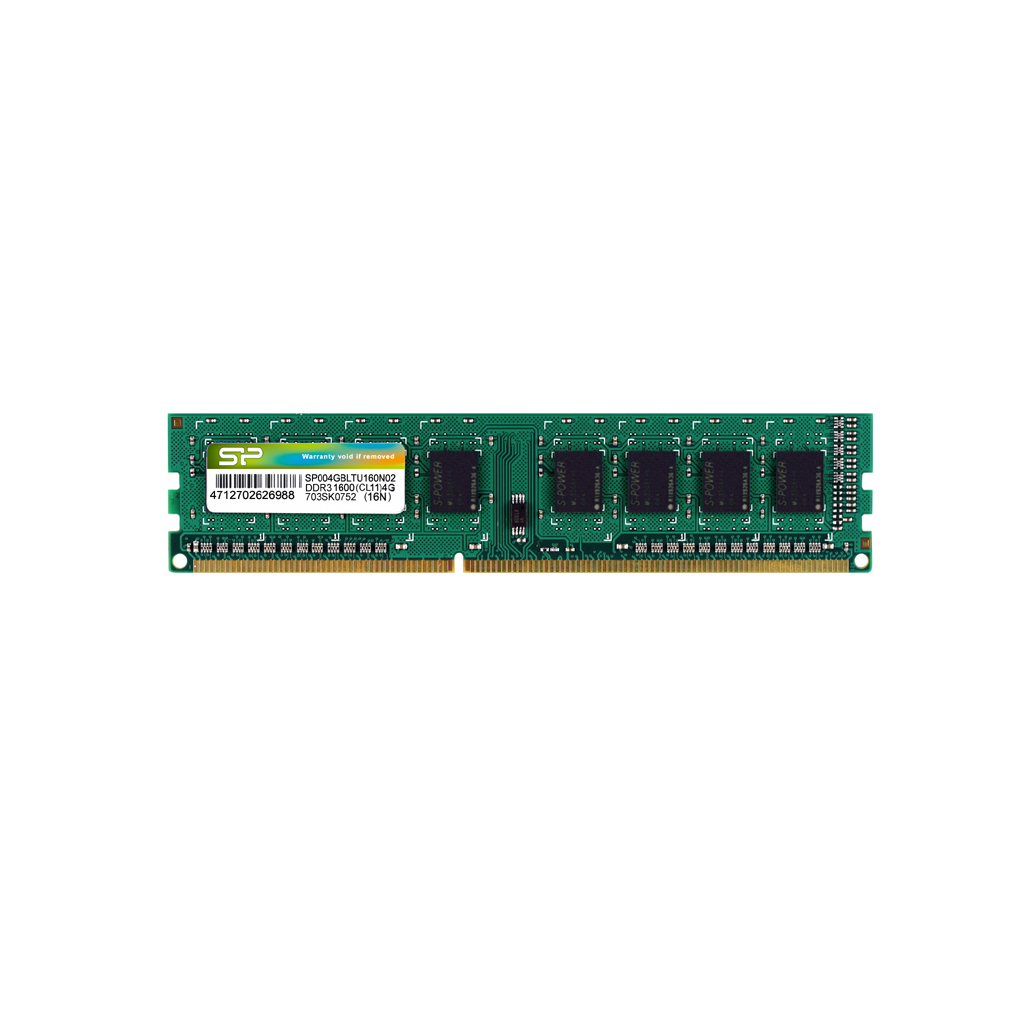 

Память DDR3 DIMM 4Gb, 1600MHz, CL11, 1.5 В, Silicon Power (SP004GBLTU160N02), SP004GBLTU160N02