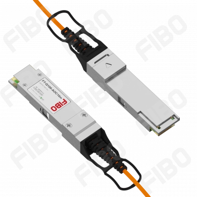 Кабель AOC (Active Optical Cable) FIBO, QSFP28-QSFP28, 100 Гбит/с, 10 м, оранжевый (FT-Q100-AOC10m)