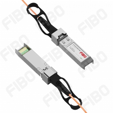 Кабель AOC (Active Optical Cable) FIBO, SFP+-SFP+, 10 Гбит/с, 10 м, оранжевый (FT-S10-AOC10m)