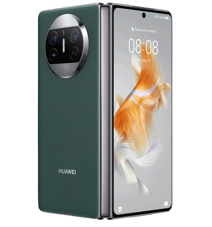 

Смартфон Huawei Mate X3, 7.85" 3120x1440 OLED, Qualcomm Snapdragon 8+ Gen 1, 12Gb RAM, 512Gb, 3G/4G/5G, NFC, Wi-Fi, BT, 3xCam, 2-Sim, 4700 мА⋅ч, USB Type-C, EMUI 13.1, зеленый (51097LPW), Mate X3