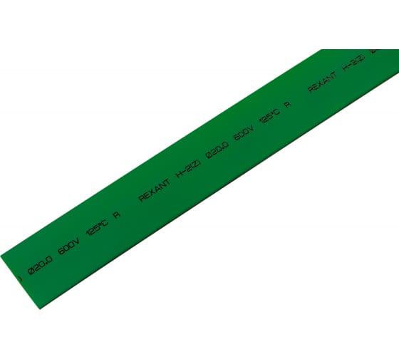 

Термоусаживаемая трубка ТУТ REXANT, 2 см/1 см, 2:1, 1 шт. x 1 м, зеленый (22-0003)