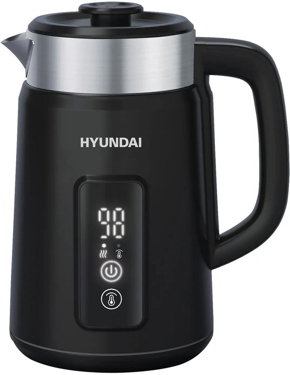 

Чайник электрический Hyundai HYK-S3505 1.5л. 2.2 кВт, металл/пластик, черный, HYK-S3505