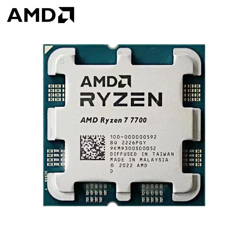 

Процессор AMD Ryzen 7-7700 Raphael, 8C/16T, 3800MHz 32Mb TDP-65 Вт AM5 tray (OEM) (100-000000592), 7700