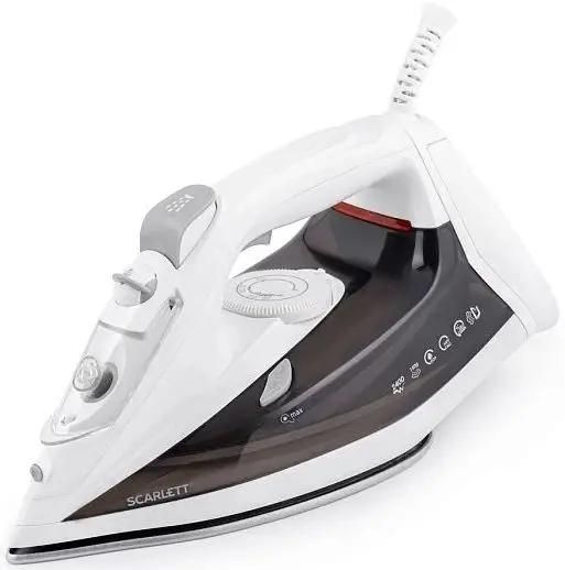 

Утюг Scarlett SC-SI30K40 2.4 кВт, длина шнура 1.8 м, белый/серый, SC-SI30K40
