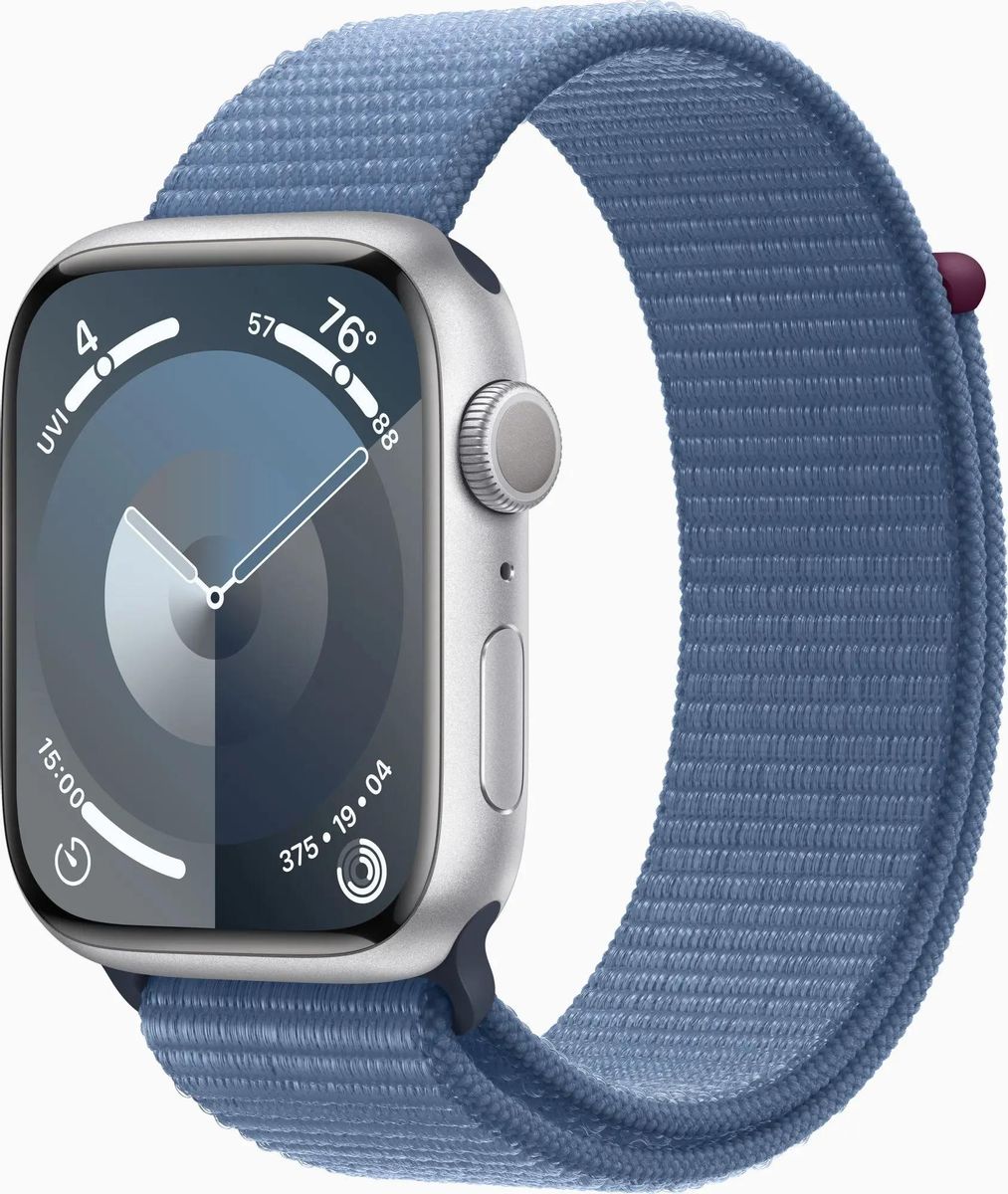 

Смарт-часы Apple Watch Series 9 A2980 45мм OLED, синий (MR9F3ZP/A), Watch Series 9 A2980 45мм