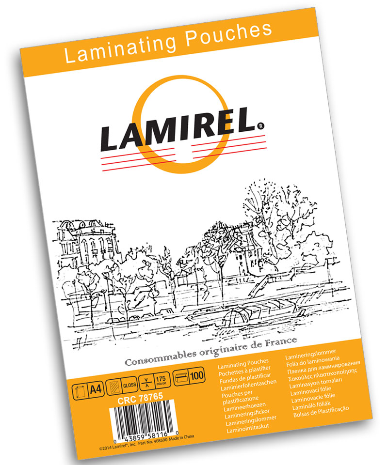 Пленка для ламинирования Lamirel 175мкм, A4, 100 шт. (LA-78765/CRC 78765)