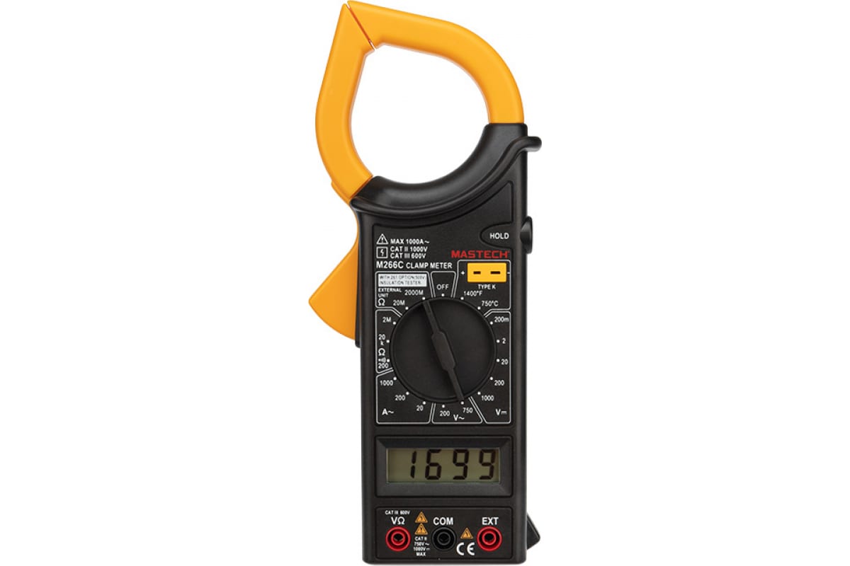 

Клещи токоизмерительные MASTECH M266C ( 13-1303), M266C