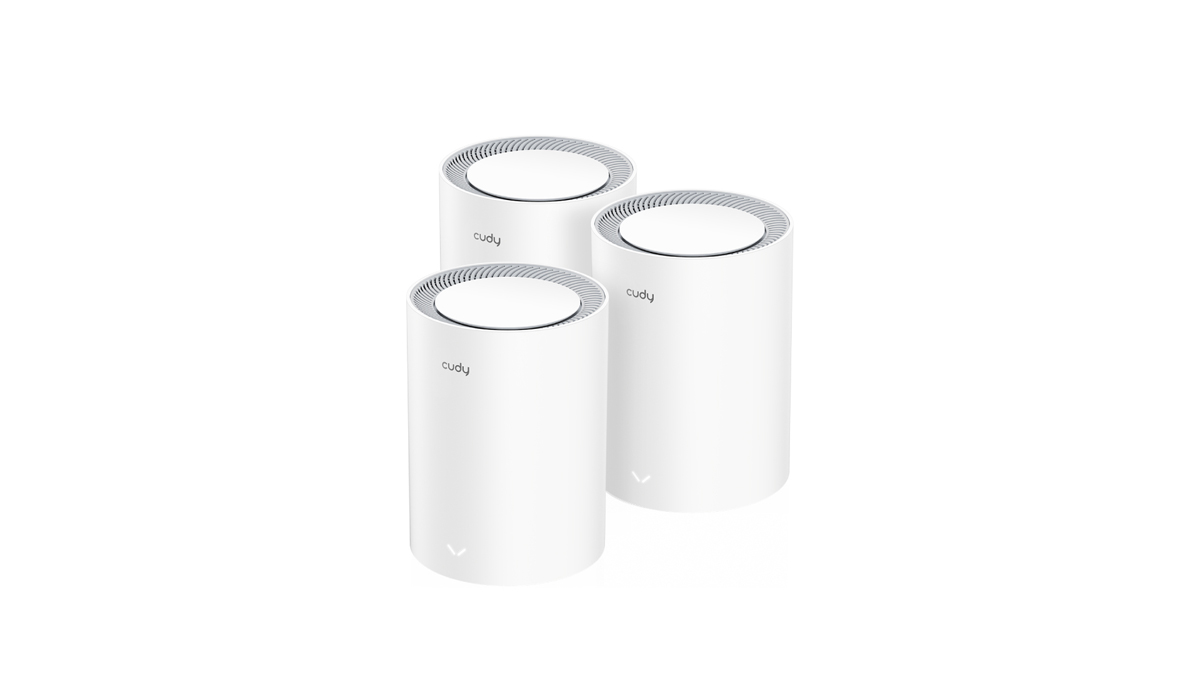 Mesh система Cudy M1800 ( 3-Pack ), 802.11a/b/g/n/ac/ax, 2.4/5ГГц, до 1775 Мбит/с, LAN 1x1Гбит/с, WAN 1x1 Гбит/с, внутренних антенн: 4, комплект 3