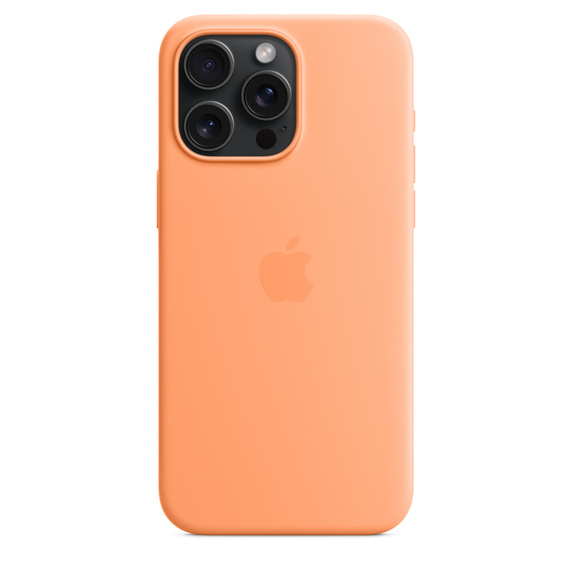 

Чехол-накладка Apple Silicone Case with MagSafe для смартфона Apple iPhone 15 Pro Max, силикон/микрофибра, оранжевый (MT1W3FE/A)