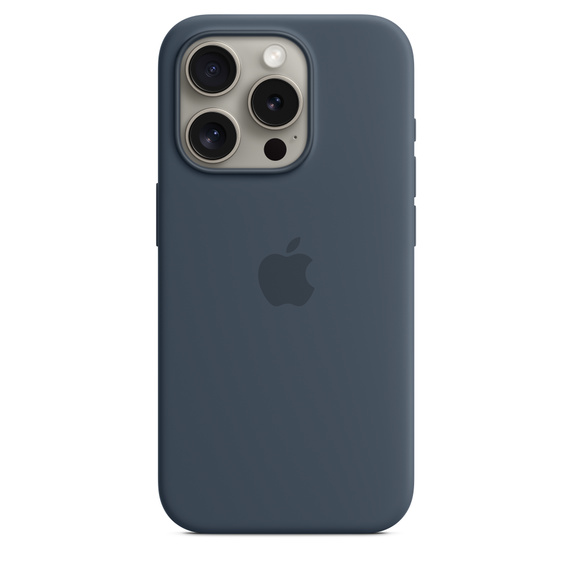 

Чехол-накладка Apple Silicone Case with MagSafe для смартфона Apple iPhone 15 Pro, силикон/микрофибра, темно-синий (MT1D3FE/A)