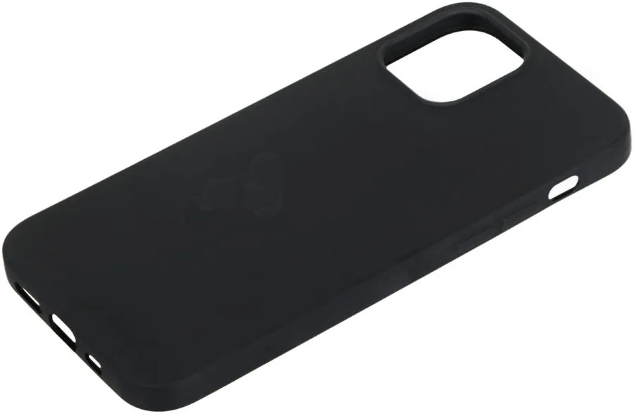 

Чехол-накладка BoraSCO для смартфона Apple iPhone 12/12 Pro, силикон, черный (39169)