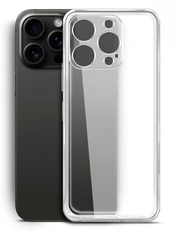 

Чехол-накладка BoraSCO для смартфона Apple iPhone 15 Pro Max, силикон, прозрачный (72411)
