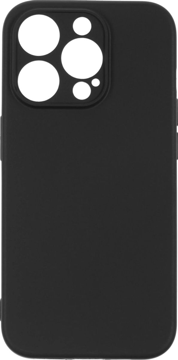 

Чехол-накладка BoraSCO для смартфона Apple iPhone 15 Pro, силикон, черный (72416)