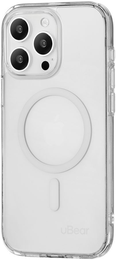 

Чехол-накладка UBEAR Real Mag Case with MagSafe для смартфона Apple iPhone 15 Pro Max, пластик, белый (CS255TT67PRL-I23M)