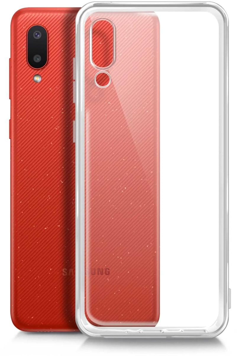 

Чехол-накладка BoraSCO для смартфона Samsung Galaxy A02, силикон, прозрачный (39905)