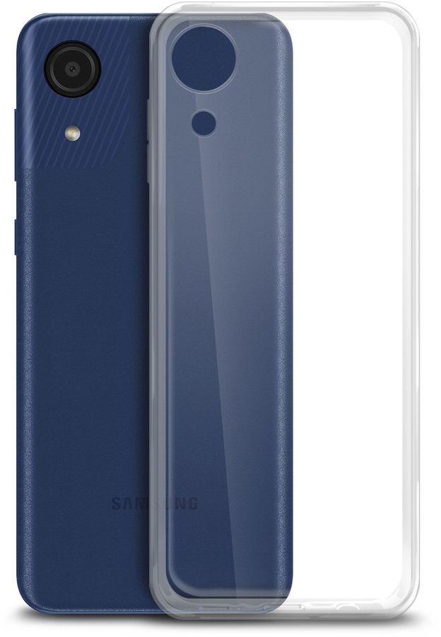

Чехол-накладка BoraSCO для смартфона Samsung Galaxy A03 Core, силикон, прозрачный (40943)