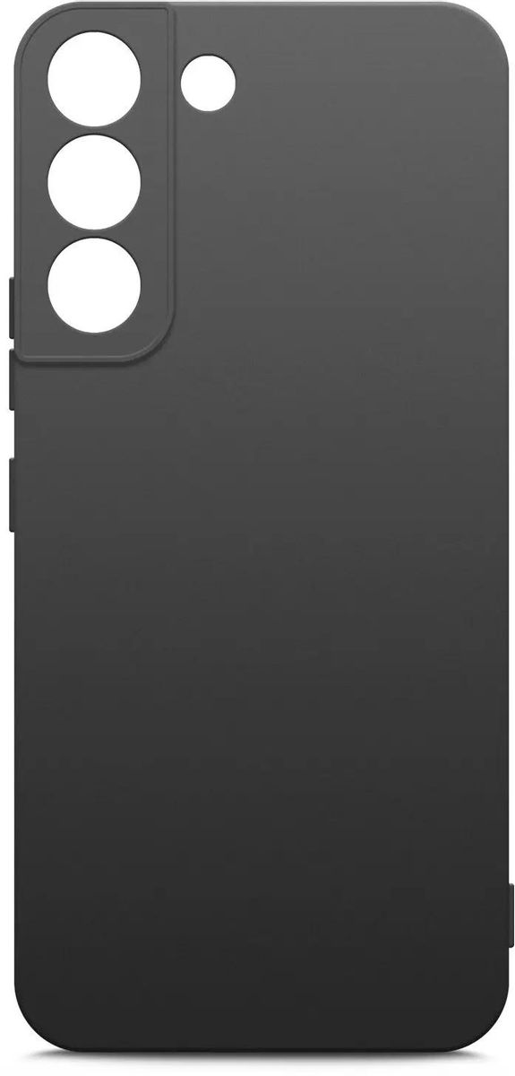 

Чехол-накладка BoraSCO для смартфона Samsung Galaxy S22+, силикон, черный (70116)