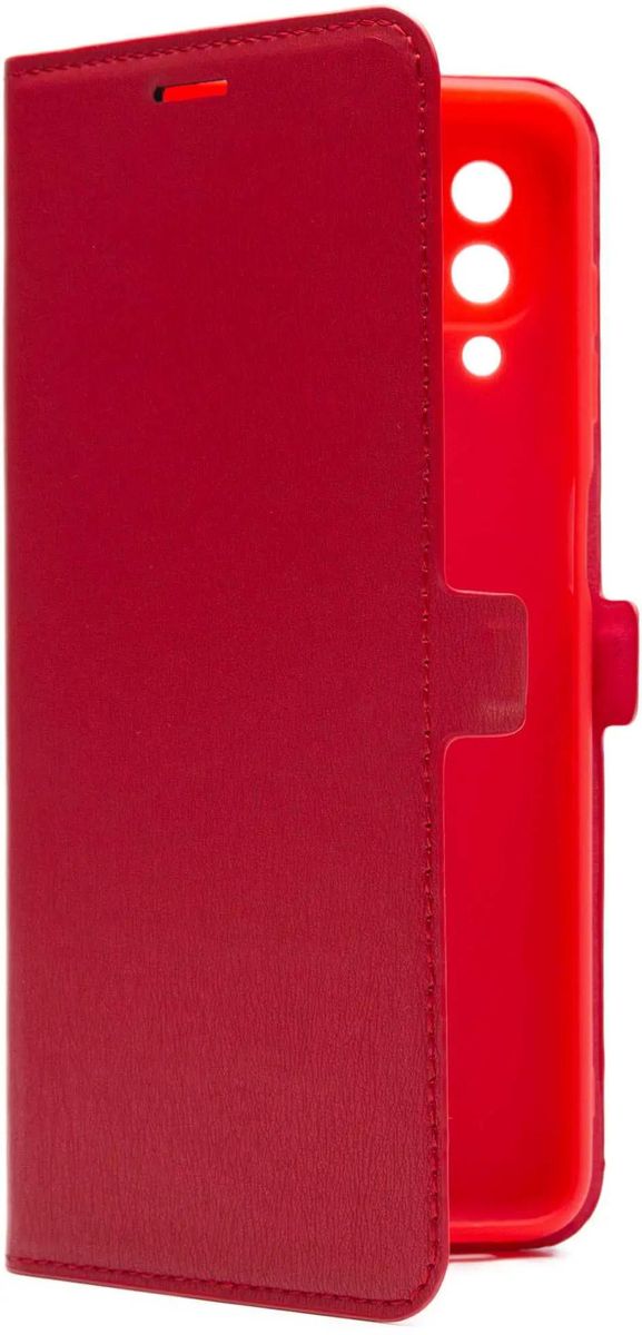 

Чехол-книжка BoraSCO для смартфона Samsung Galaxy A22/M22, искусственная кожа/микрофибра, красный (40291)