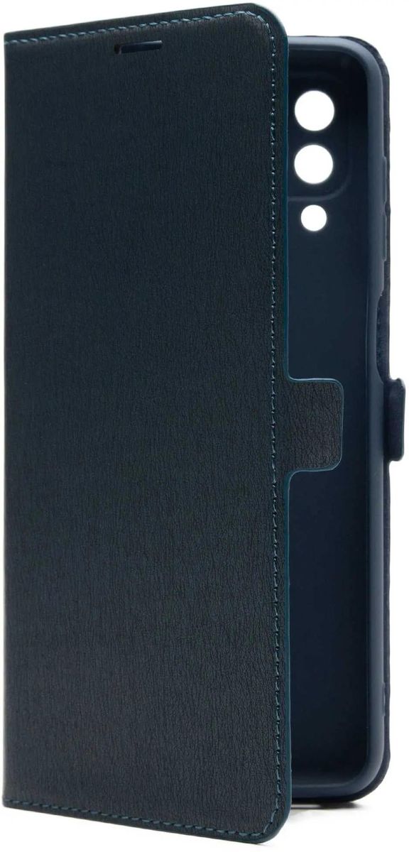 

Чехол-книжка BoraSCO для смартфона Samsung Galaxy A22/M22, искусственная кожа/микрофибра, синий (40292)