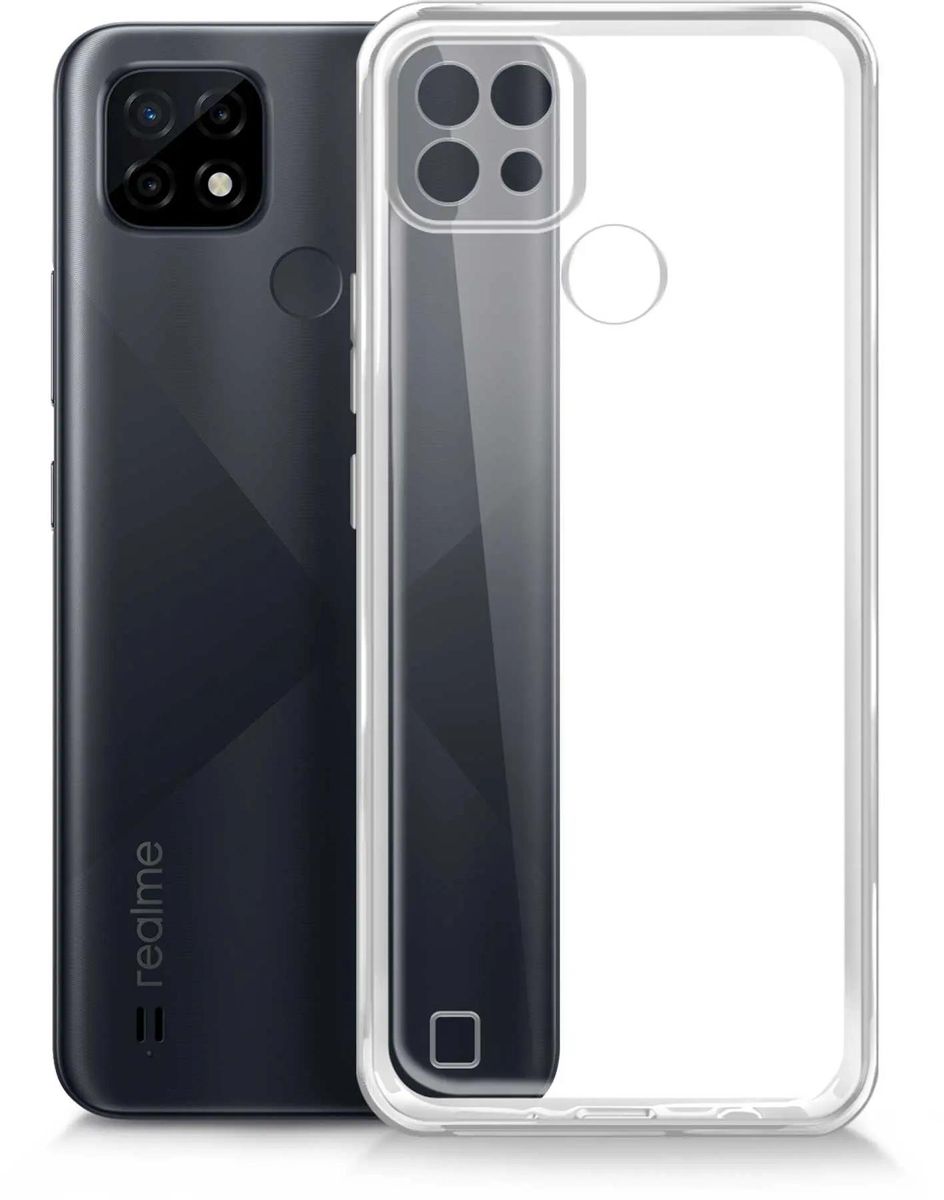 

Чехол-накладка BoraSCO для смартфона Realme C21, силикон, прозрачный (40040)