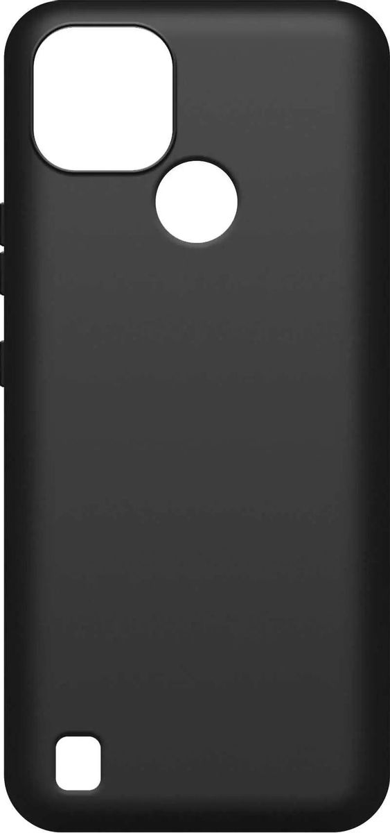 

Чехол-накладка BoraSCO для смартфона Realme C21, силикон, черный (40041)
