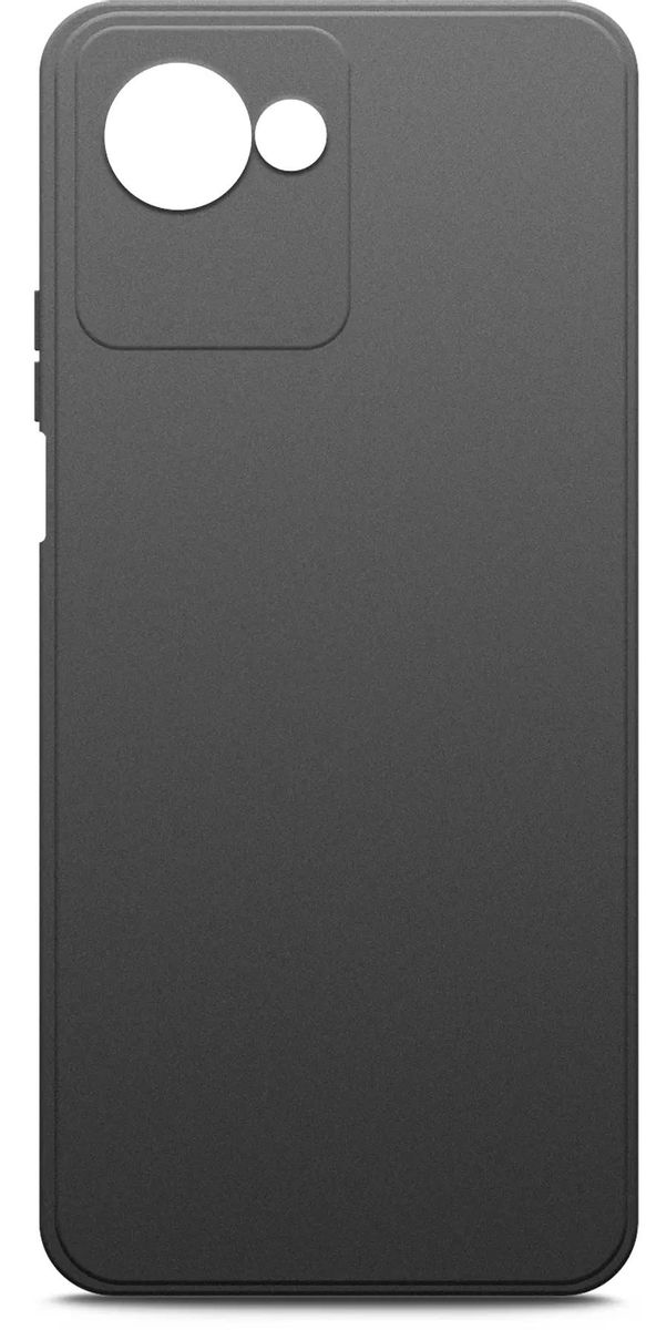 

Чехол-накладка BoraSCO для смартфона Realme C30/C30s, силикон/микрофибра, черный (71527)