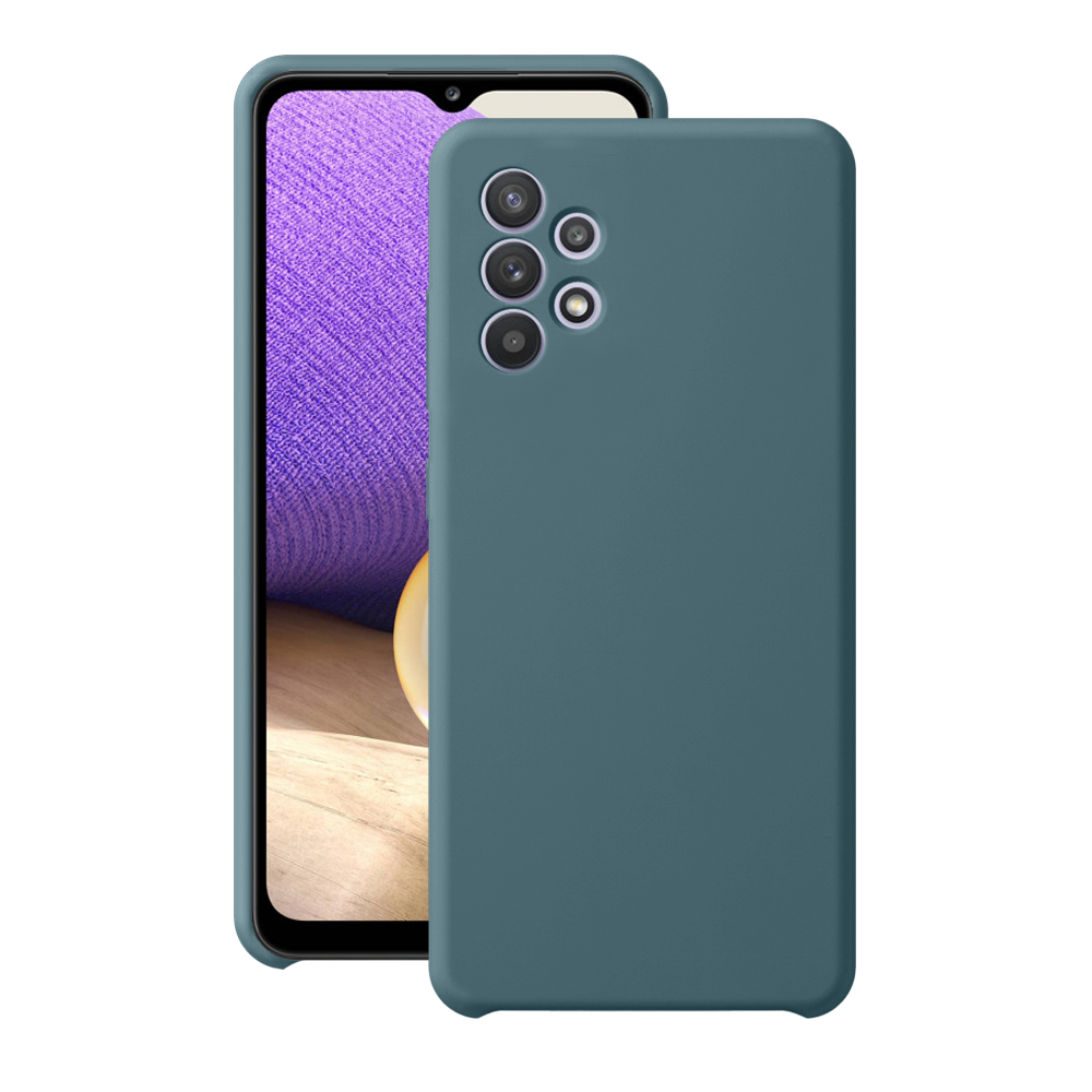 

Чехол Deppa Liquid Silicone для смартфона Samsung Galaxy A32, силикон/микрофибра, синий (870122)