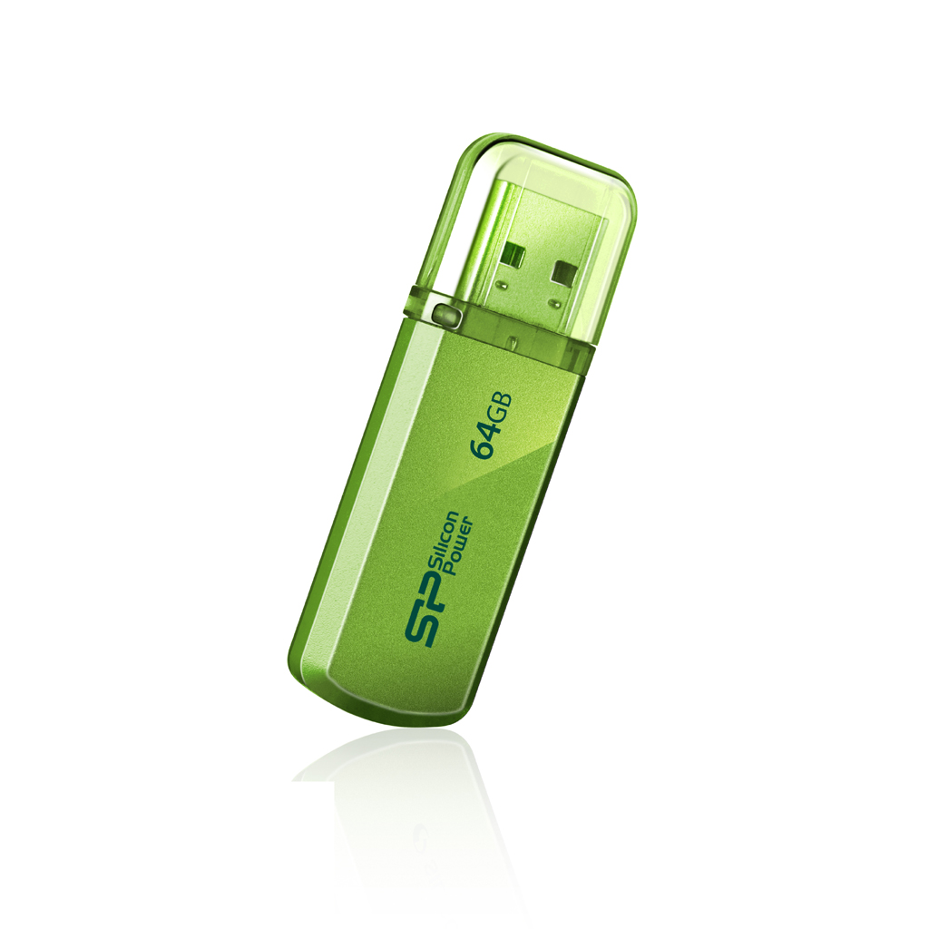 

Флешка 64Gb USB 2.0 Silicon Power Helios Helios 101, зеленый (SP064GBUF2101V1N), Helios 101