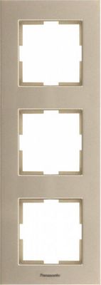 

Рамка Panasonic Karre Plus, вертикальная, 3-поста, бронза (WKTF08133AR-RU)