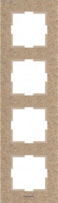 

Рамка Panasonic Karre Plus, вертикальная, 4-поста, песчаник (WKTF08143CS-RU)