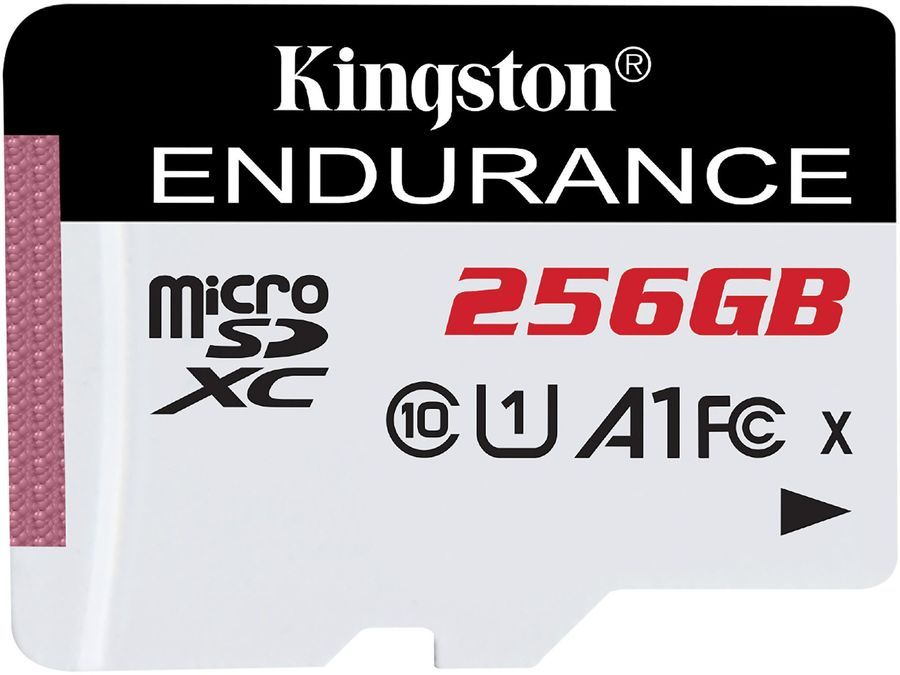 Карта памяти 256Gb microSD Kingston High Endurance Class 10 UHS-I U1 A1 (SDCE/256GB)