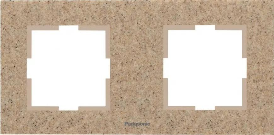 

Рамка Panasonic Karre Plus, горизонтальная, 2-поста, песчаник (WKTF08023CS-RU)