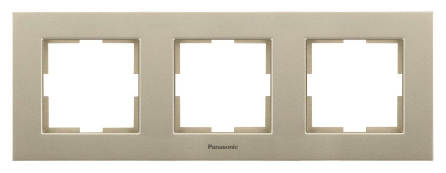 

Рамка Panasonic Karre Plus, горизонтальная, 3-поста, бронза (WKTF08032BR-RU)