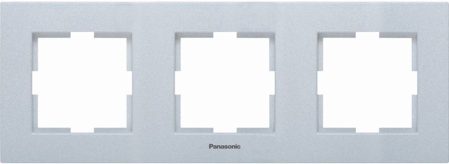 

Рамка Panasonic Karre Plus, горизонтальная, 3-поста, серебро (WKTF08032SL-RU)