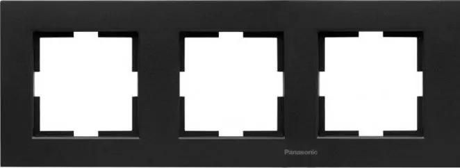 

Рамка Panasonic Karre Plus, горизонтальная, 3-поста, черный кварц (WKTF08033CB-RU)